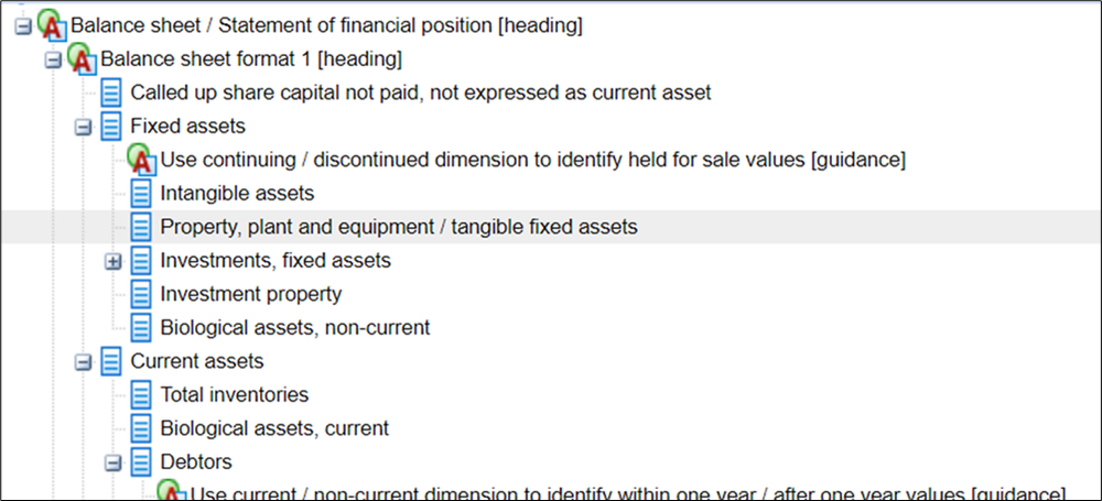 Screenshot showing the relationships described in the preceding text.