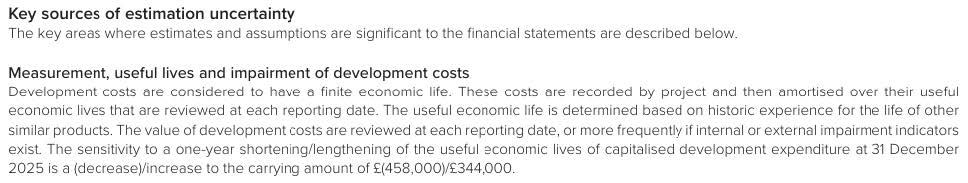 Extract from Big Technologies plc, Annual Report and Accounts 2025, p60