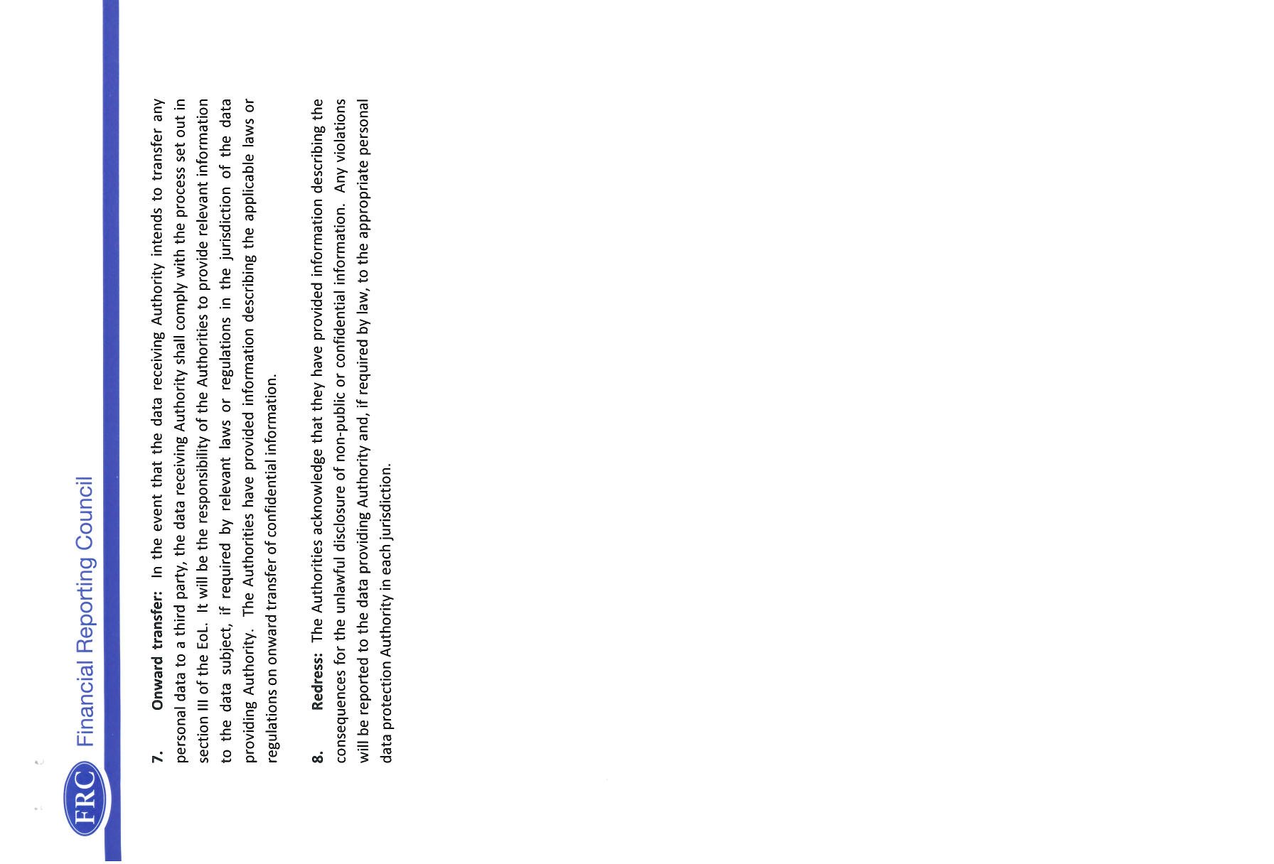 Document header with Financial Reporting Council logo and name, identifying the publishing organization of the content.