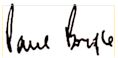 Signature of Paul Bourque.