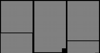 Diagram showing a layout of four rectangular blocks, two large vertical and two smaller horizontal, arranged in a grid-like structure.