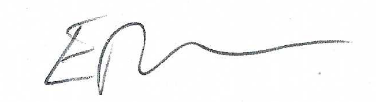 A handwritten signature or initials.