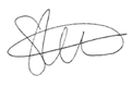 Signature of an unknown person