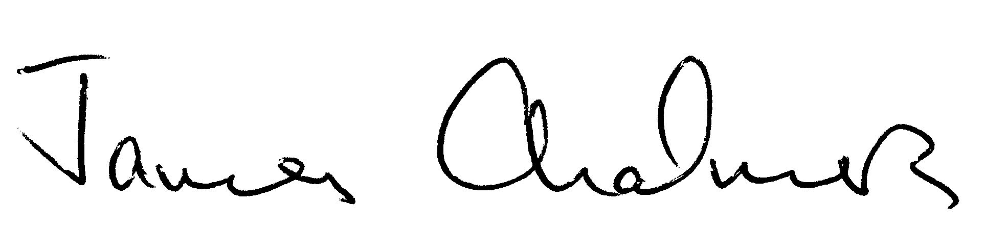 Handwritten signature of James Chalmers.
