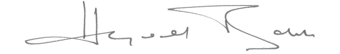 Signature in grey, likely an authentication or approval.