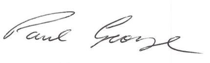 Signature of Paul George