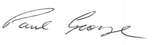 Signature of Paul George