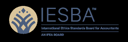 Logo for IESBA, the International Ethics Standards Board for Accountants, an IFEA Board.