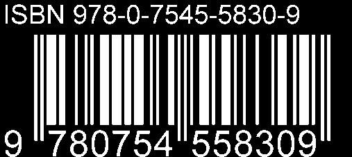 ISBN barcode for product identification, showing ISBN 978-0-7545-5830-9 and its numerical representation.