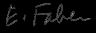 Signature of E. Faber.