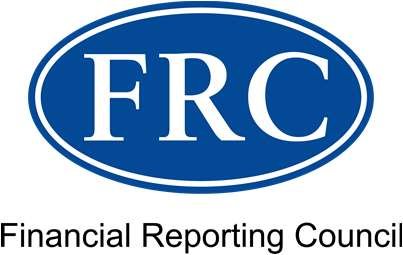 Logo for the Financial Reporting Council, displaying FRC in an oval.