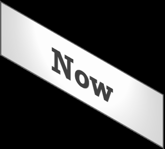 3D rectangular block with the word "Now" on it