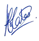 Handwritten signature of an individual.