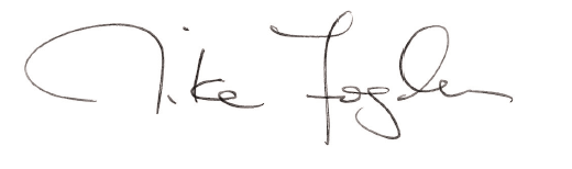 Signature of Mike Fogden.