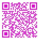 Pink QR code linking to external content