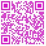 A pink QR code, used for conveying specific digital information when scanned