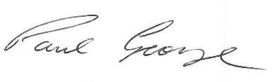 Signature of Paul George