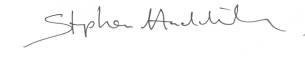 Handwritten signature of Stephen Ambler