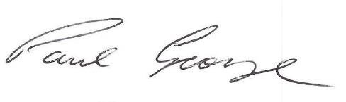 Signature of Paul George