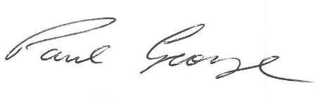 Signature of Paul George