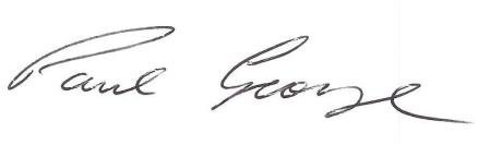 Handwritten signature of Paul George