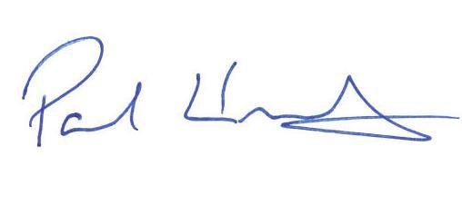 Handwritten signature, likely indicating approval or authorship of the document.