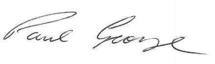 Signature of Paul George.