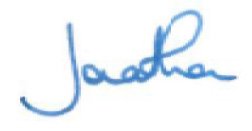 Jonathan's signature