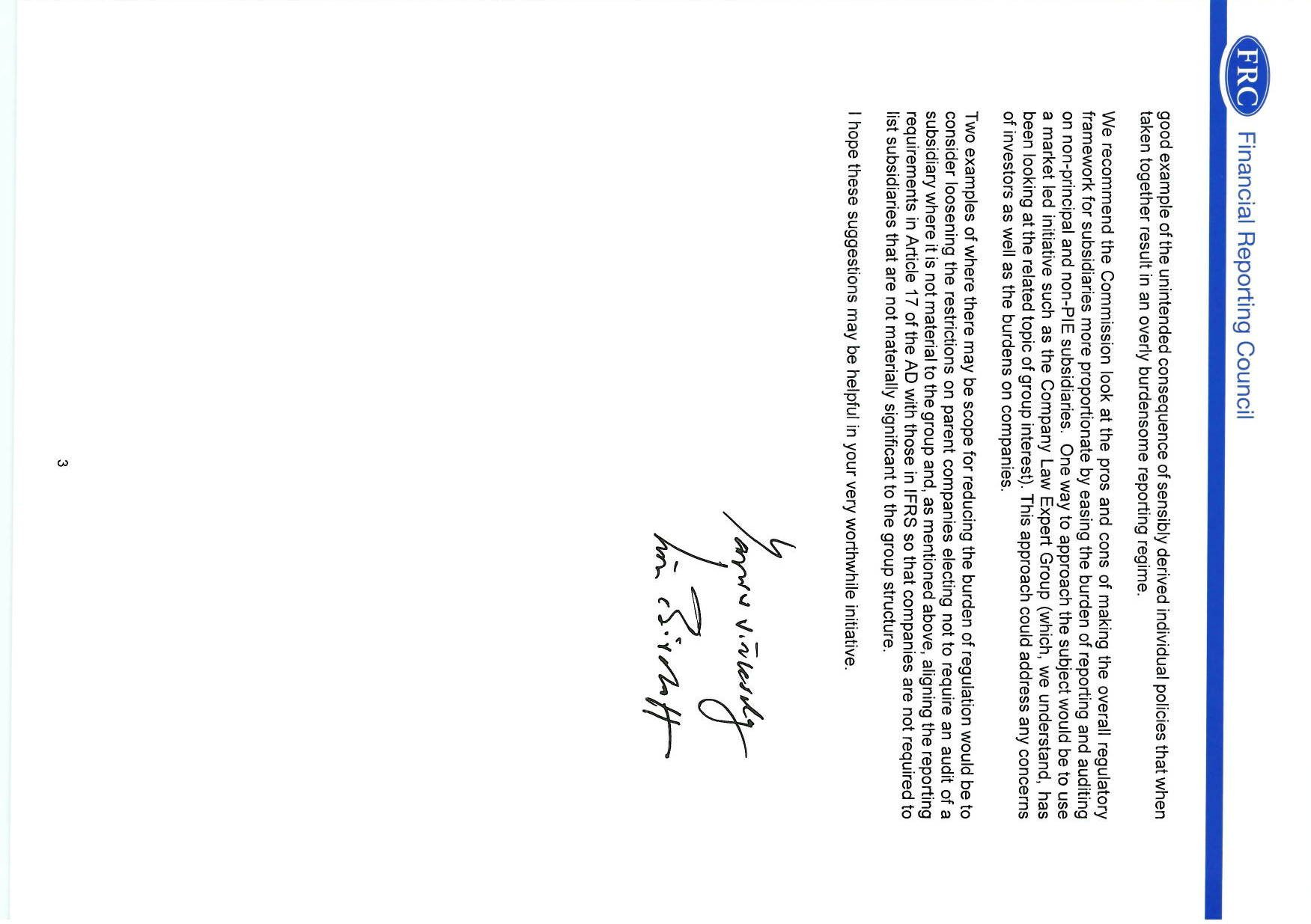 A handwritten signature endorsing the document content.