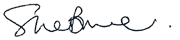 Handwritten signature, likely of an executive or author.