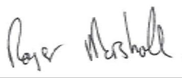 Signature of Roger Mershall