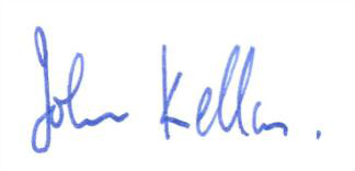 Signature of John Kellem.