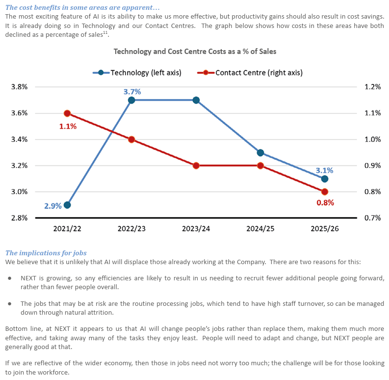 Extract from NEXT PLC, Annual Report & Accounts January 2026, pp18-19 - part 2