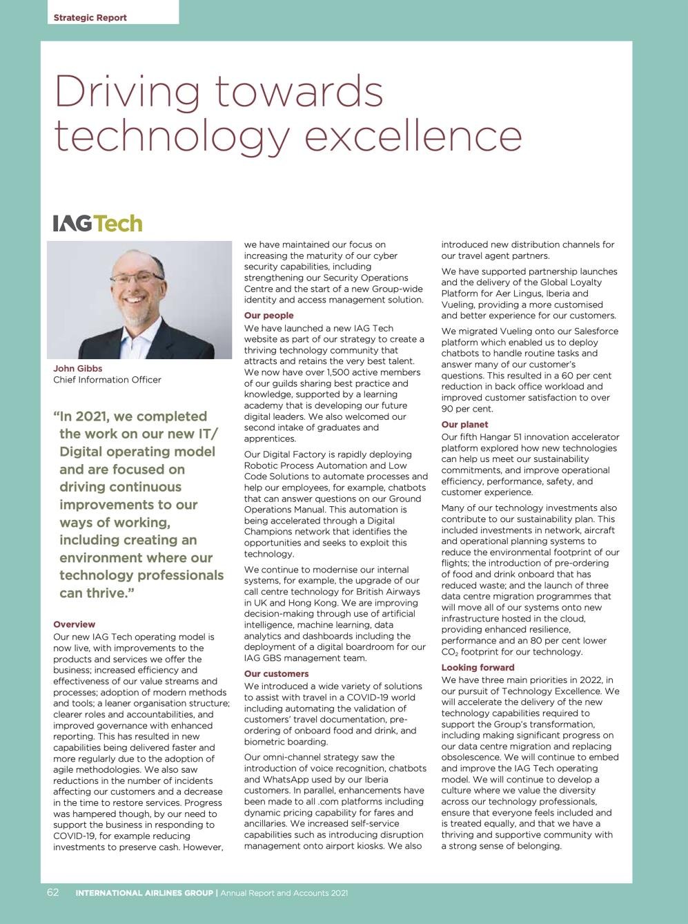 Headshot of John Gibbs, Chief Information Officer, smiling at the camera.